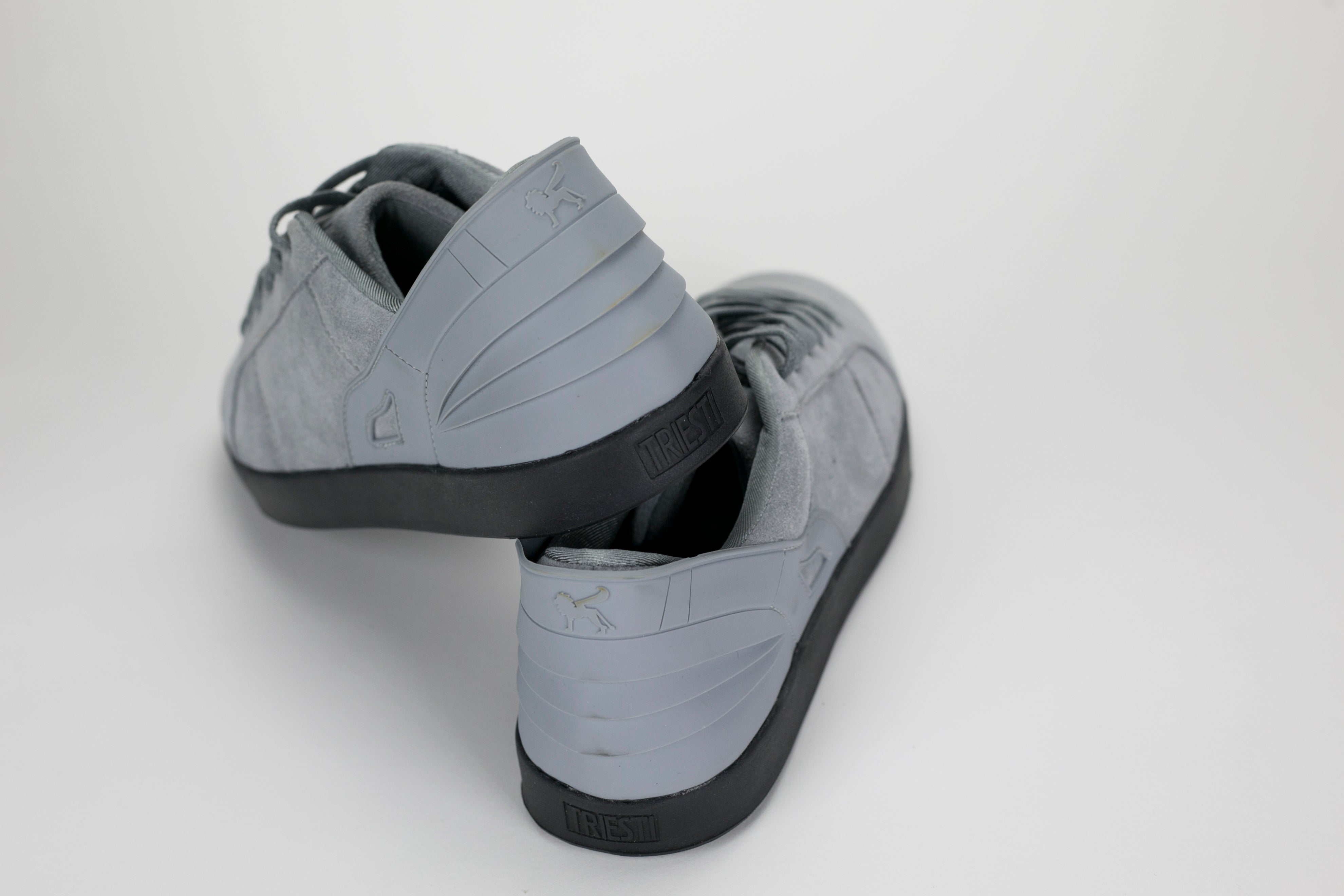 Triesti Shell Shoes - Grey Suede